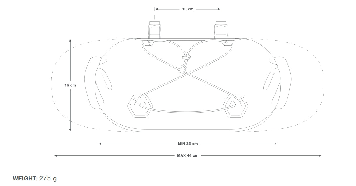 Handlebar bag APIDURA EXPEDITION HANDLEBAR PACK 14 L Black