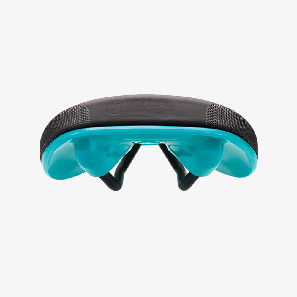 Saddle SDG BEL-AIR V3 MAX Rails Lux-Alloy Black/Turquoise