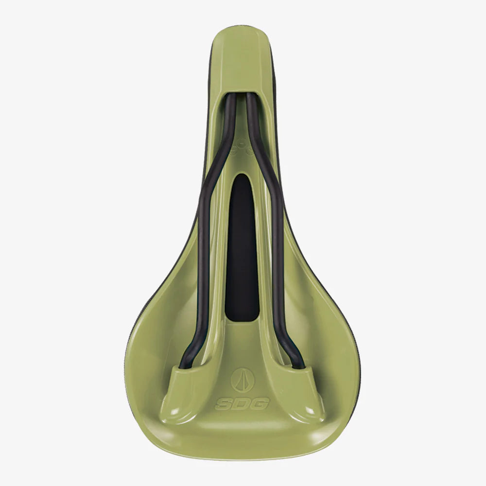 Saddle SDG BEL-AIR V3 MAX Rails Lux-Alloy Black/Green