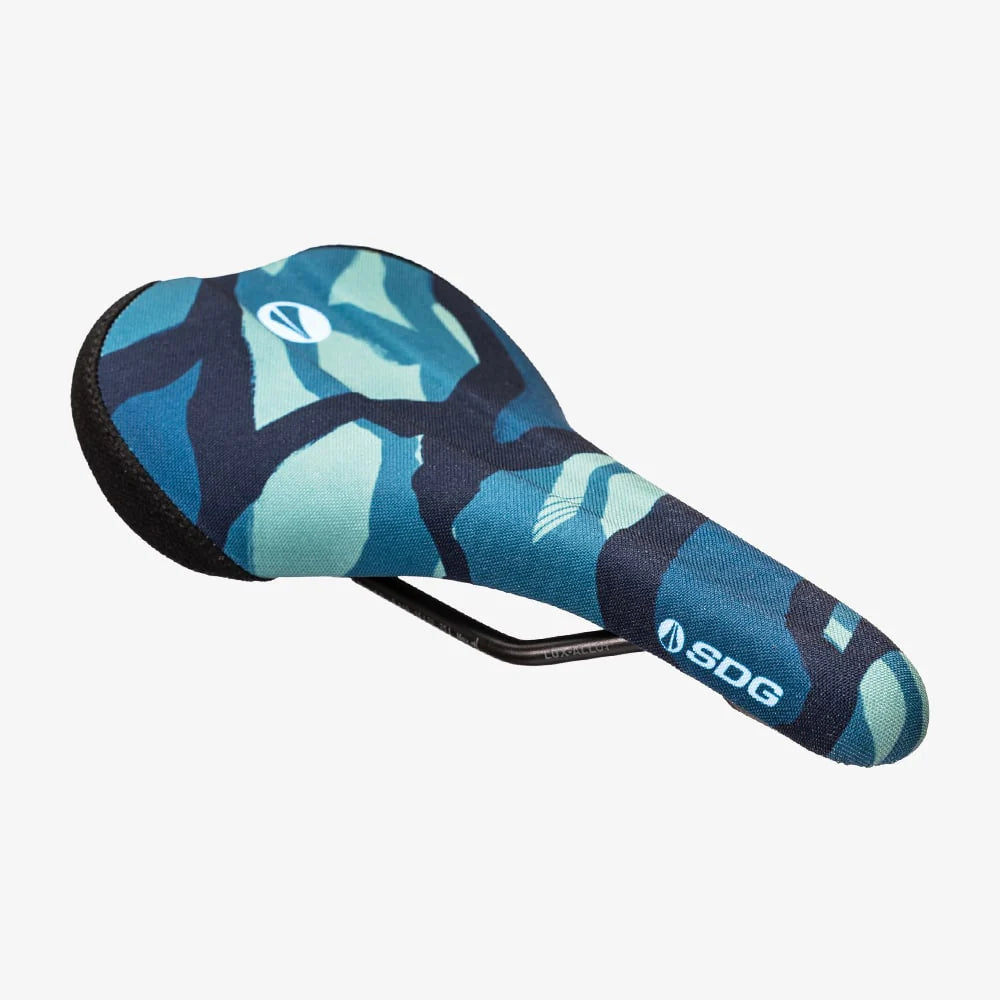 Saddle SDG BEL-AIR V3 TERRA FIRMA Rails Lux Alloy Camo Blue