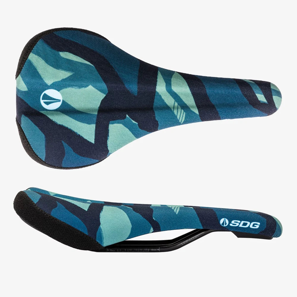 Saddle SDG BEL-AIR V3 TERRA FIRMA Rails Lux Alloy Camo Blue