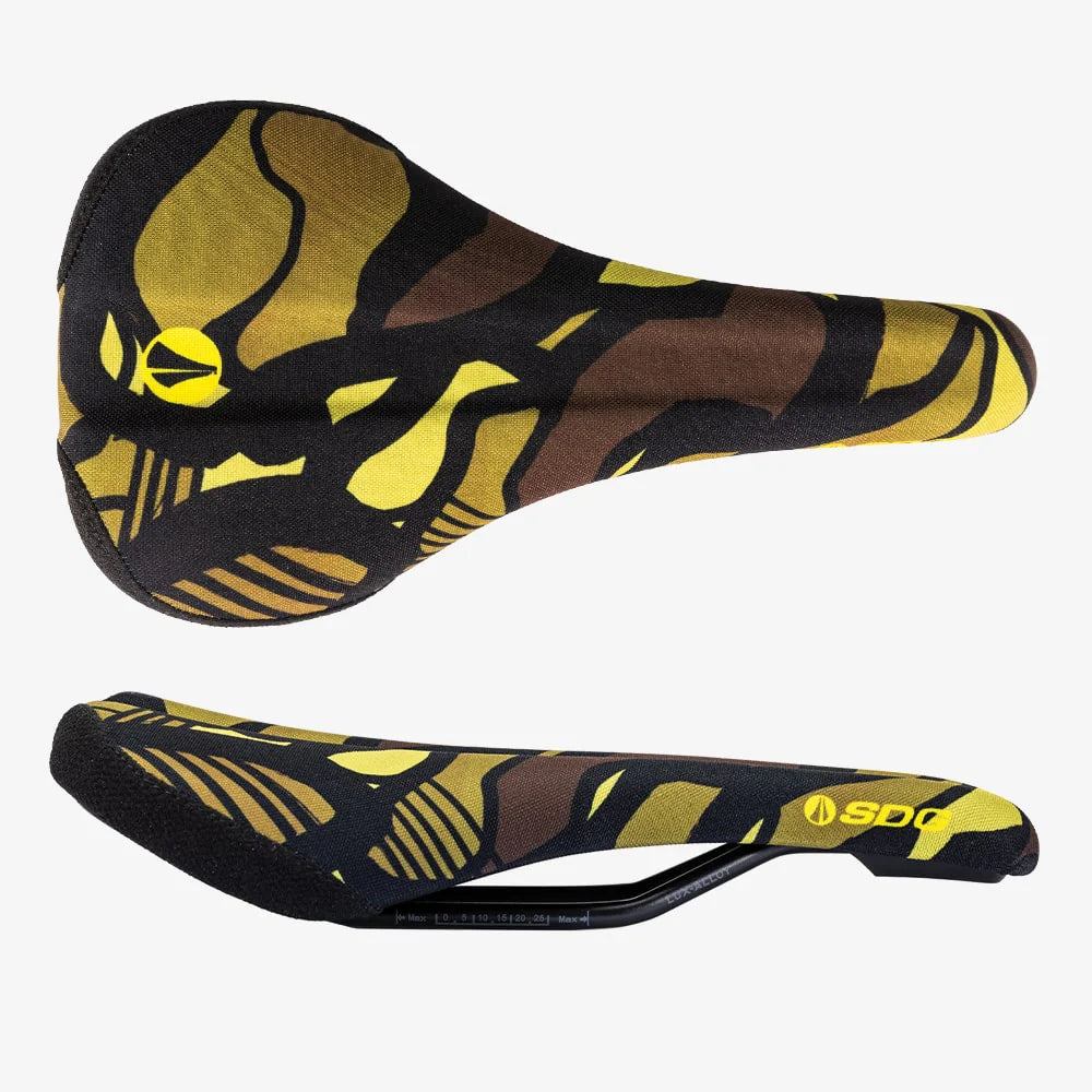 Saddle SDG BEL-AIR V3 TERRA FIRMA Rails Lux Alloy Camo Yellow