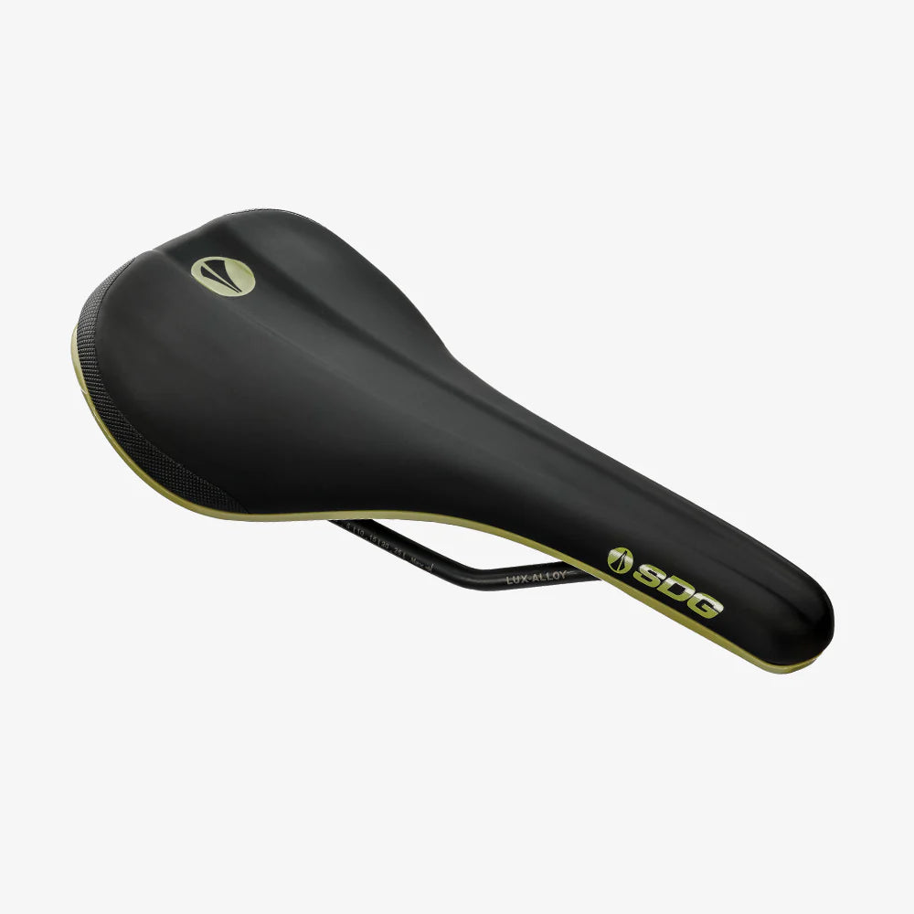 Saddle SDG BEL-AIR V3 Rails Lux Alloy Black/Green