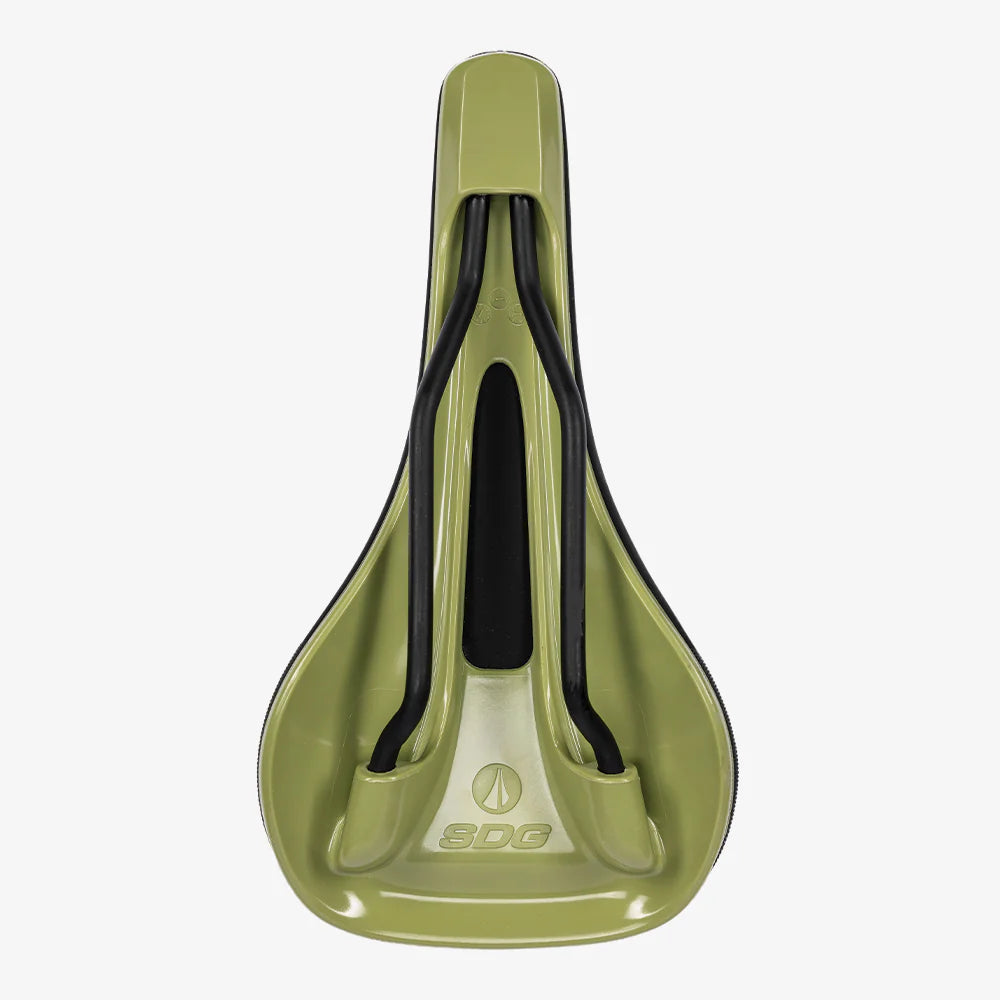 Saddle SDG BEL-AIR V3 Rails Lux Alloy Black/Green