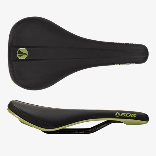 Saddle SDG BEL-AIR V3 Rails Lux Alloy Black/Green