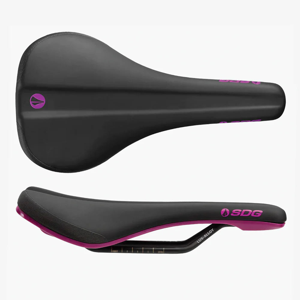 SDG BEL-AIR V3 Rails Lux Alloy Saddle Black/Purple