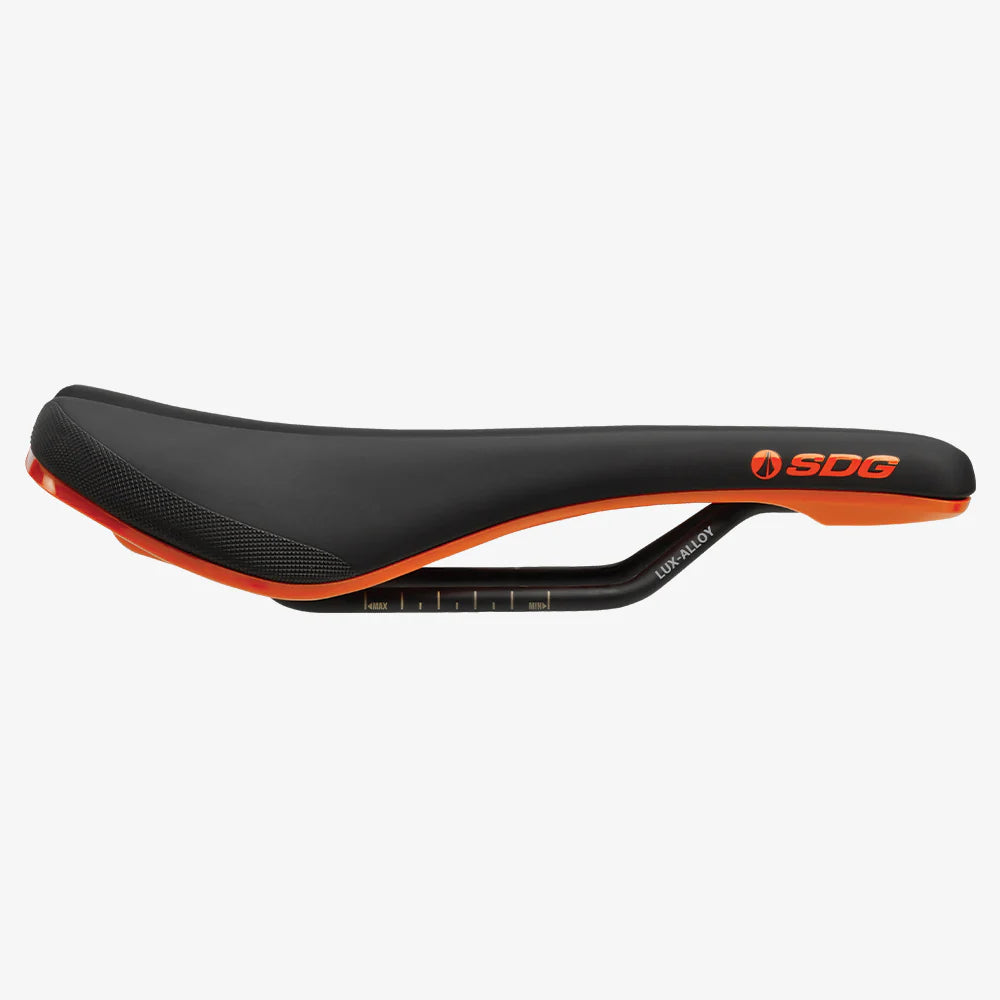 SDG BEL-AIR V3 Rails Lux Alloy Saddle Black/Orange