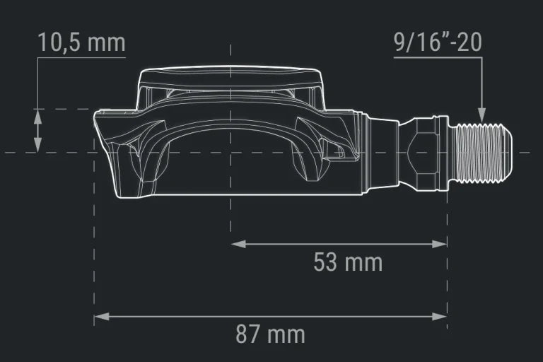 Right-hand pedal without power sensor FAVERO ASSIOMA PRO RL