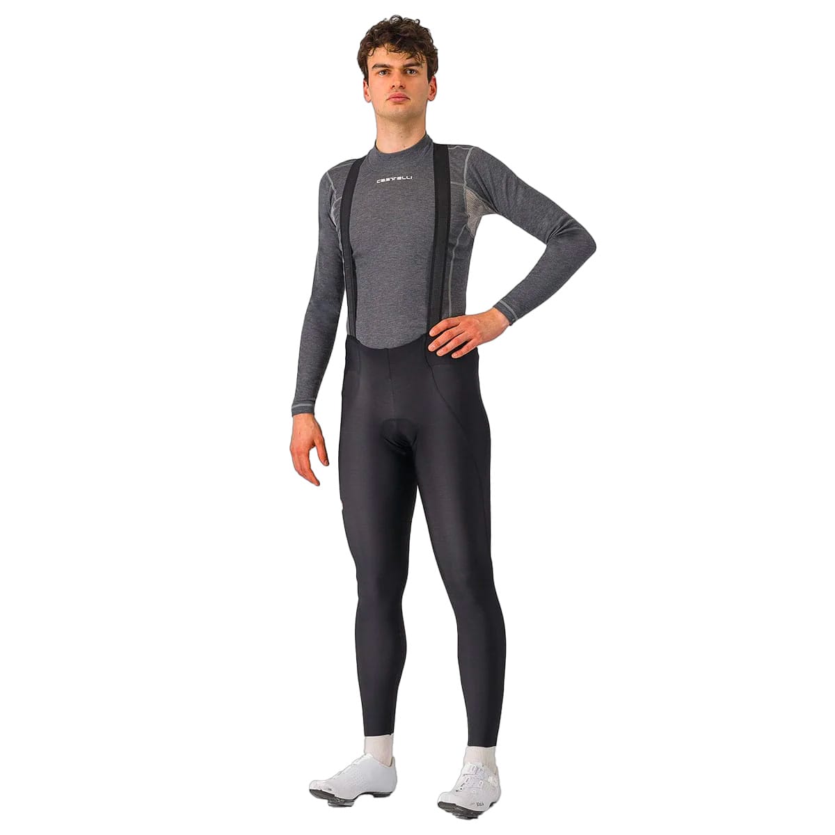 CASTELLI ESPRESSO Long Bib Shorts Black