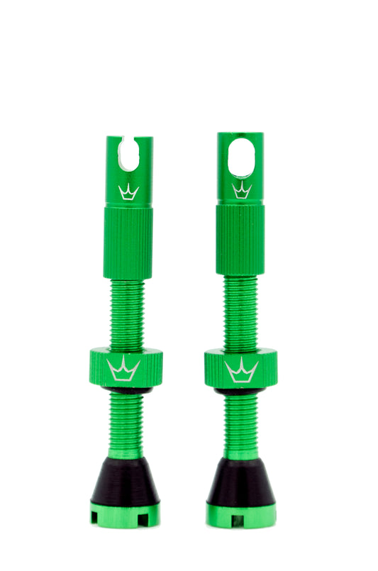 PEATY'S x Chris King MK2 Presta 60 mm Tubeless Valves (x2) Green