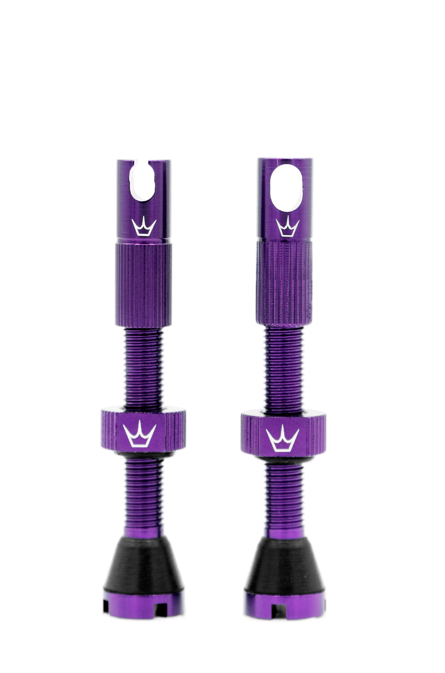 PEATY'S x Chris King MK2 Presta 42 mm Tubeless Valves (x2) Violet