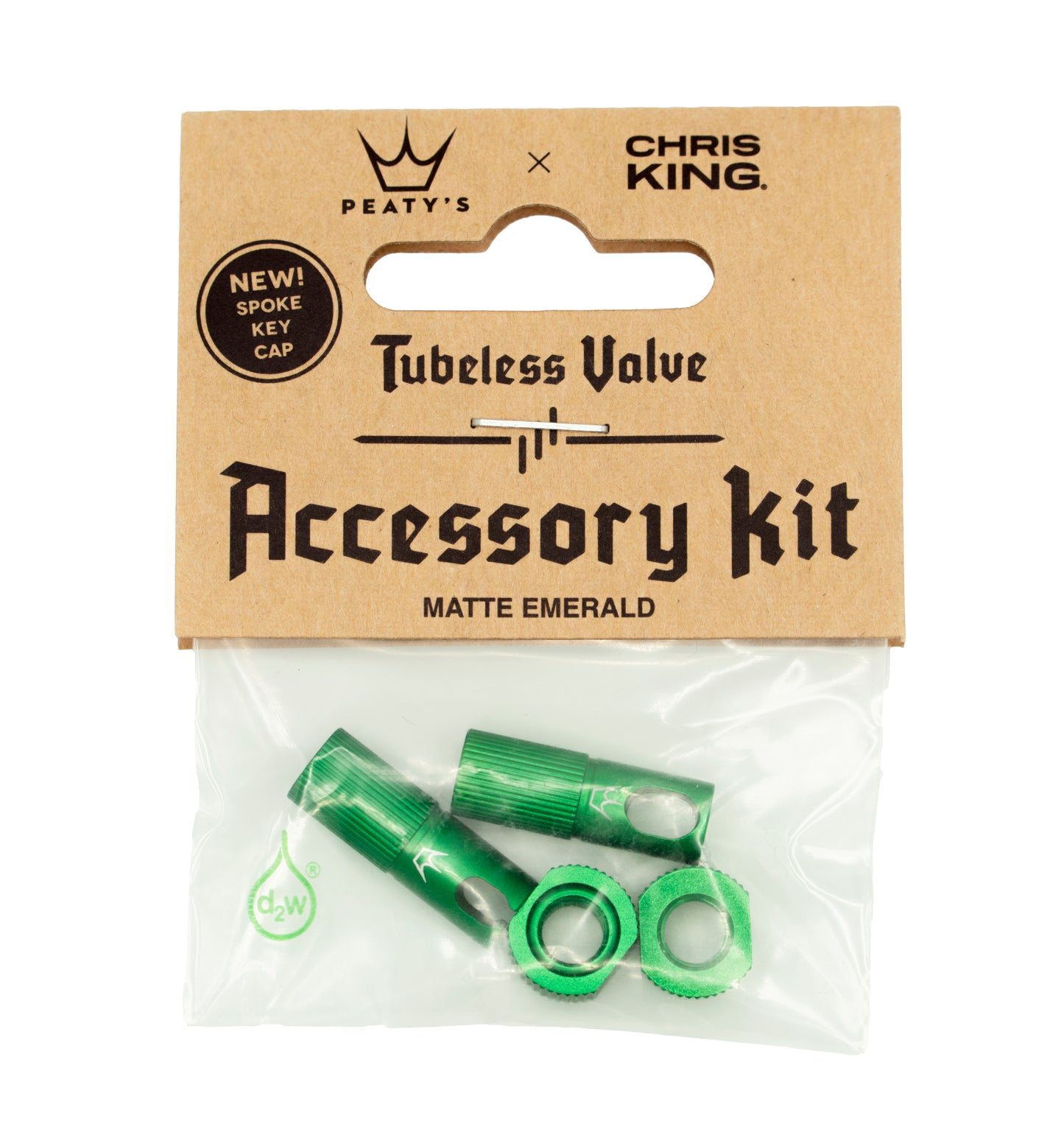 PEATY'S Emerald Valve Caps and Nipples Kit