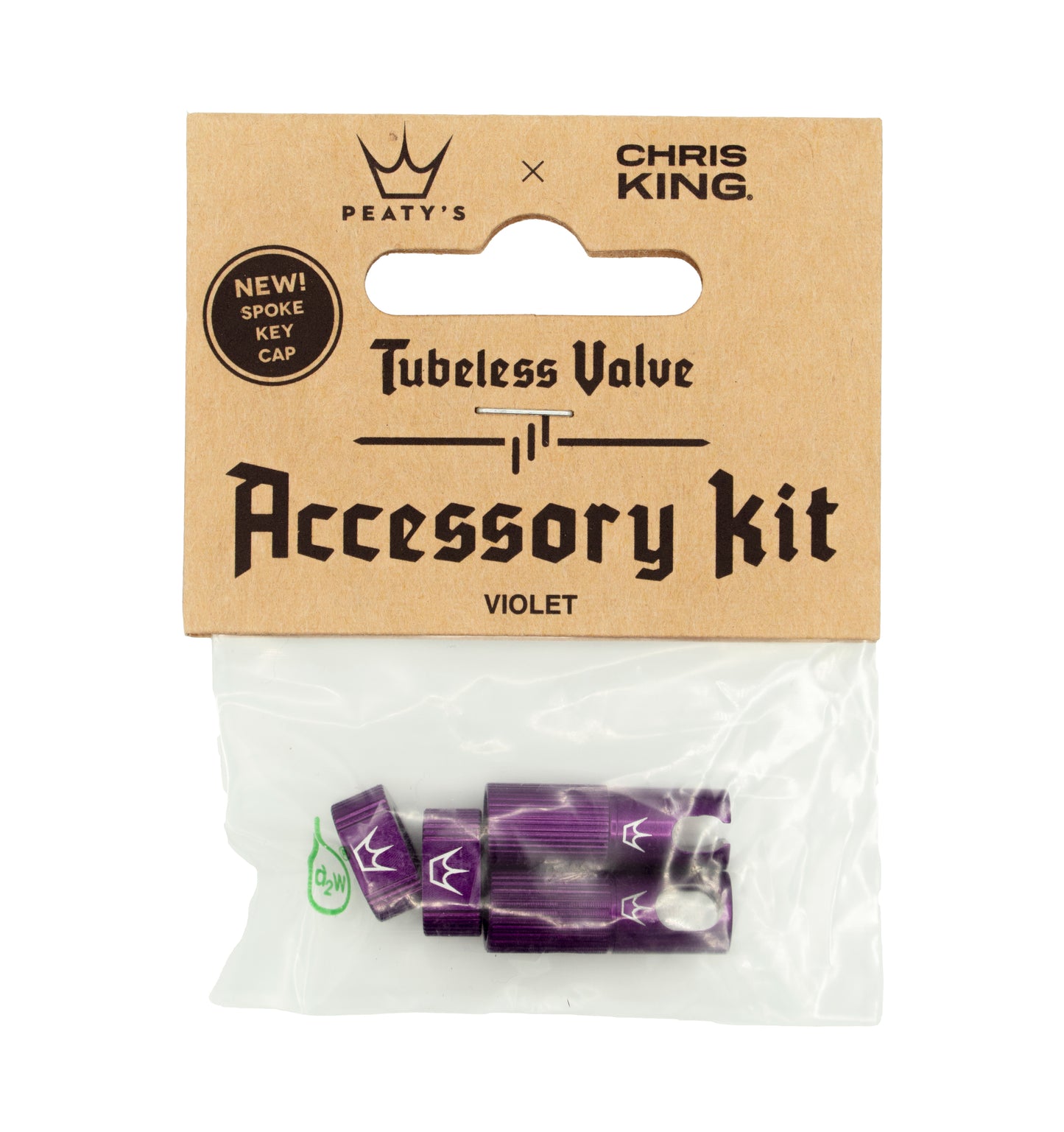 PEATY'S Violet Valve Caps and Nipples Kit