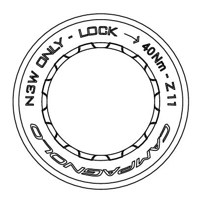 CAMPAGNOLO 11-12V 11T CASSETTE NUT FOR N3W BODY