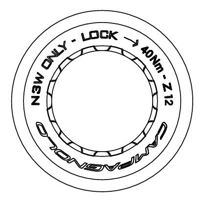 CAMPAGNOLO 11-12V 12T CASSETTE NUT FOR N3W BODY