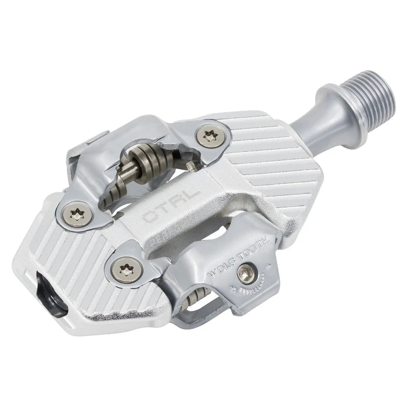 WOLF TOOTH CTRL TRAIL PERFORMANCE Clipless Pedals, Silver