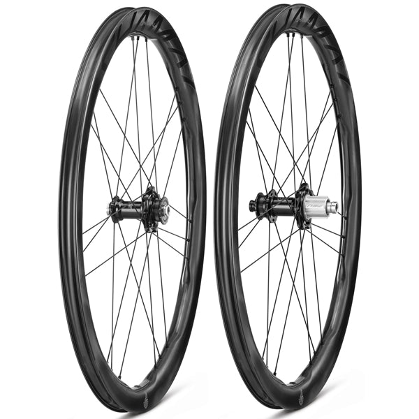 Pair of CAMPAGNOLO SHAMAL DUAL PROFILE CARBON C23 Tubeless Ready Wheels (Center Lock)