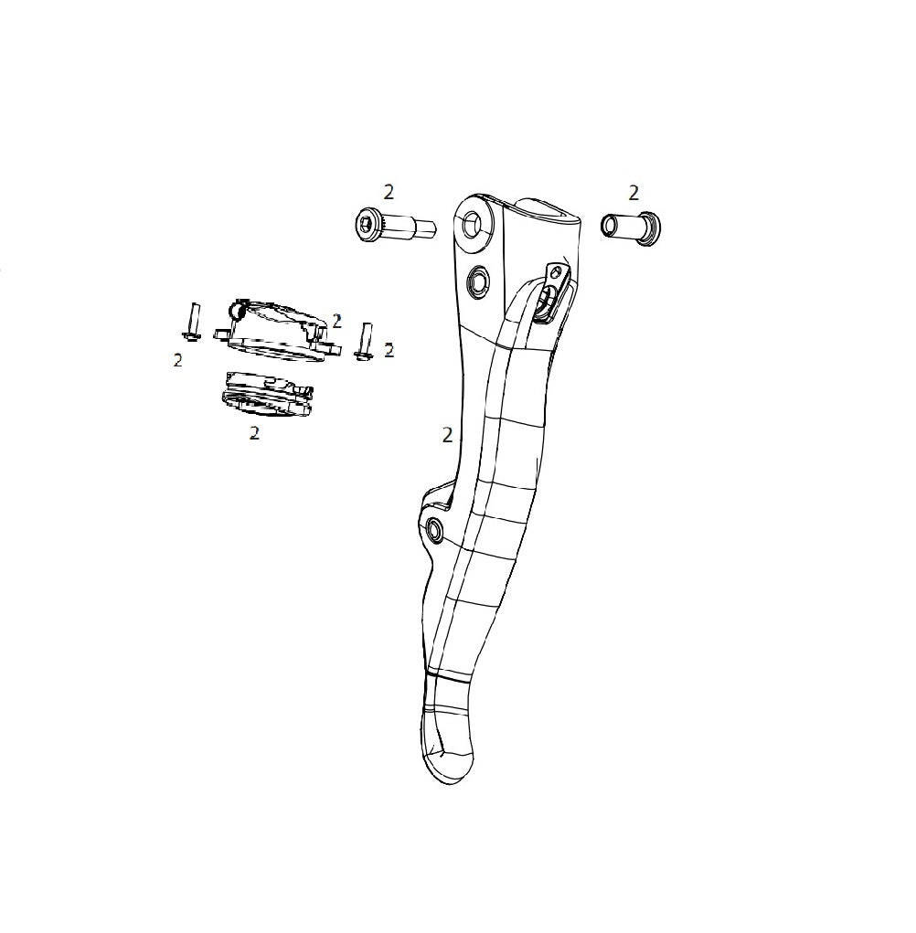 SRAM RED AXS E1 right-hand shift paddle