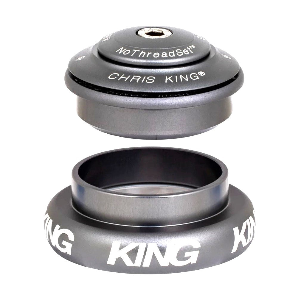 Semi-Integrated / External Headset CHRIS KING INSET 8 1"1/8-1"1/4 ZS44/EC44 Matte Grey