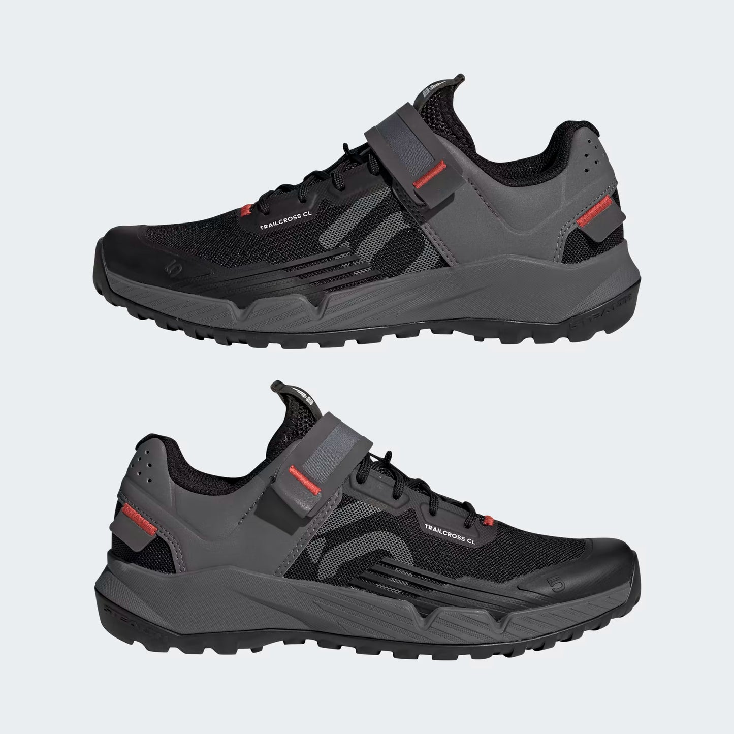 ADIDAS FIVE TEN TRAILCROSS CLIP-IN MTB Shoes Black/Grey/Red