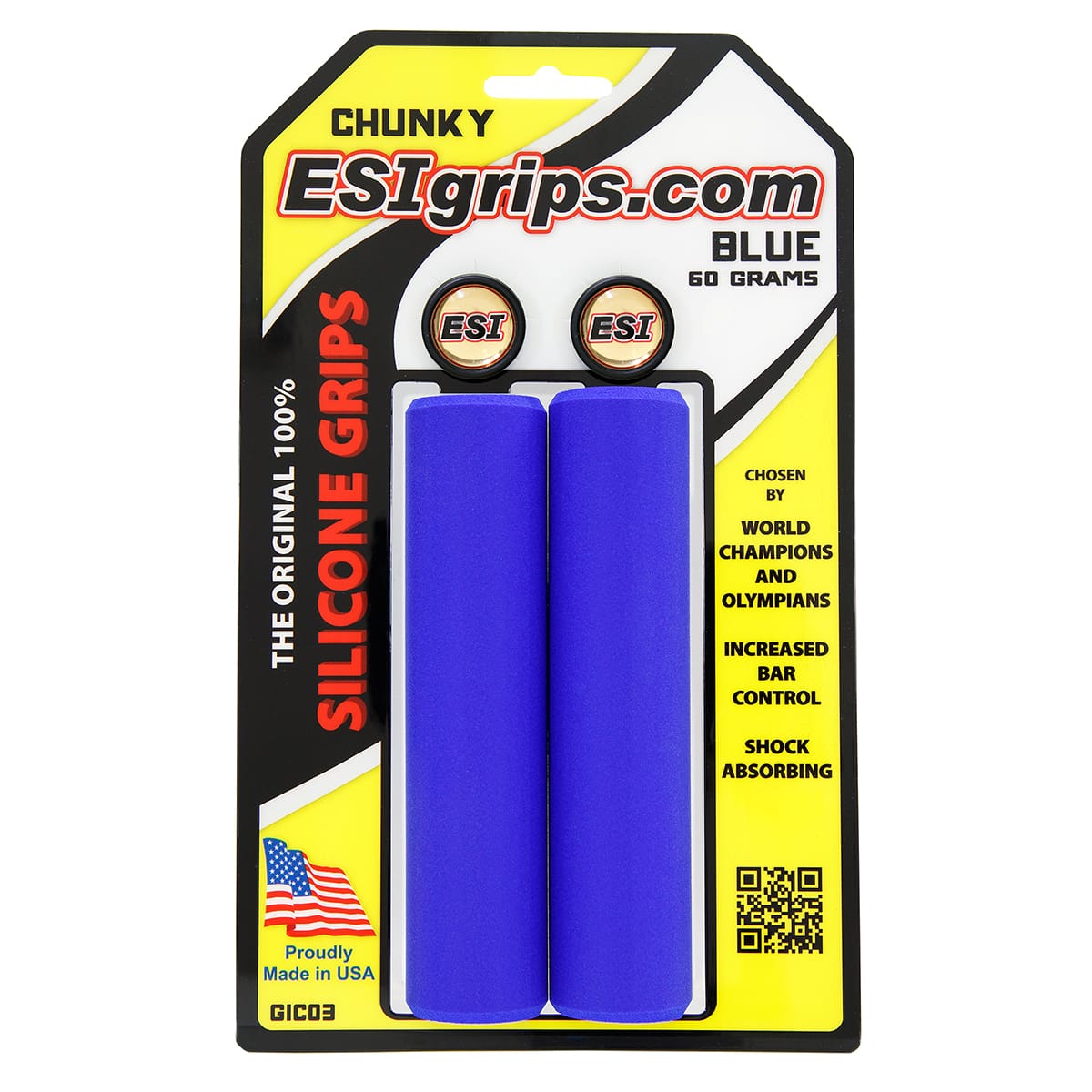 ESI CHUNKY 130 mm grips Blue