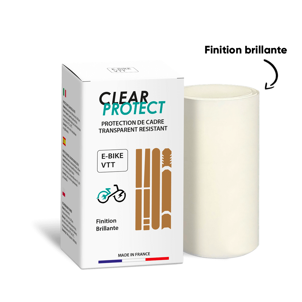 CLEARPROTECT Brilliant adhesive frame protector for E-bikes and mountain bikes