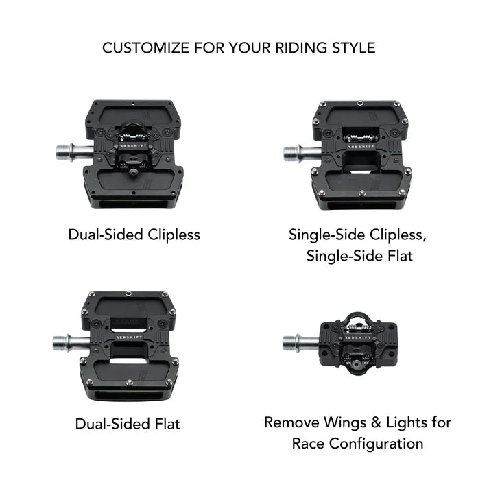 REDSHIFT Arclight Light-Up Clipless Pedals