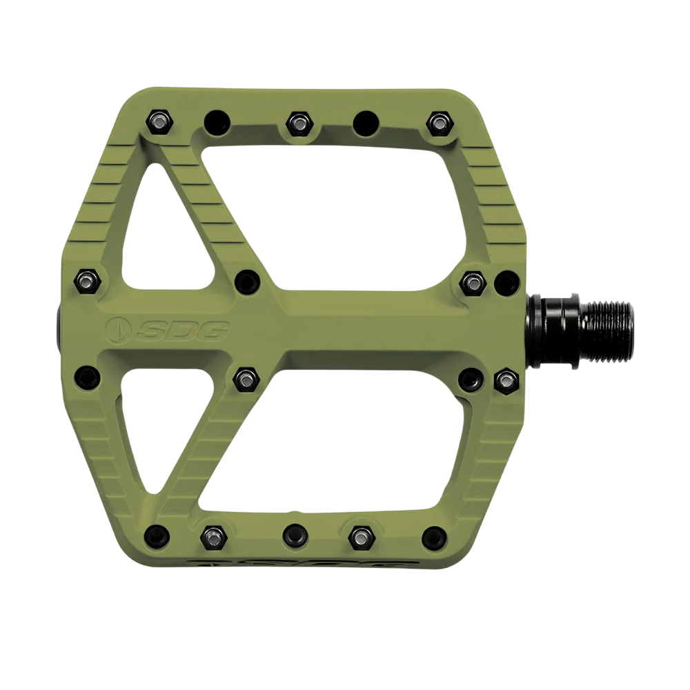 SDG COMP Composite Flat Pedals Green