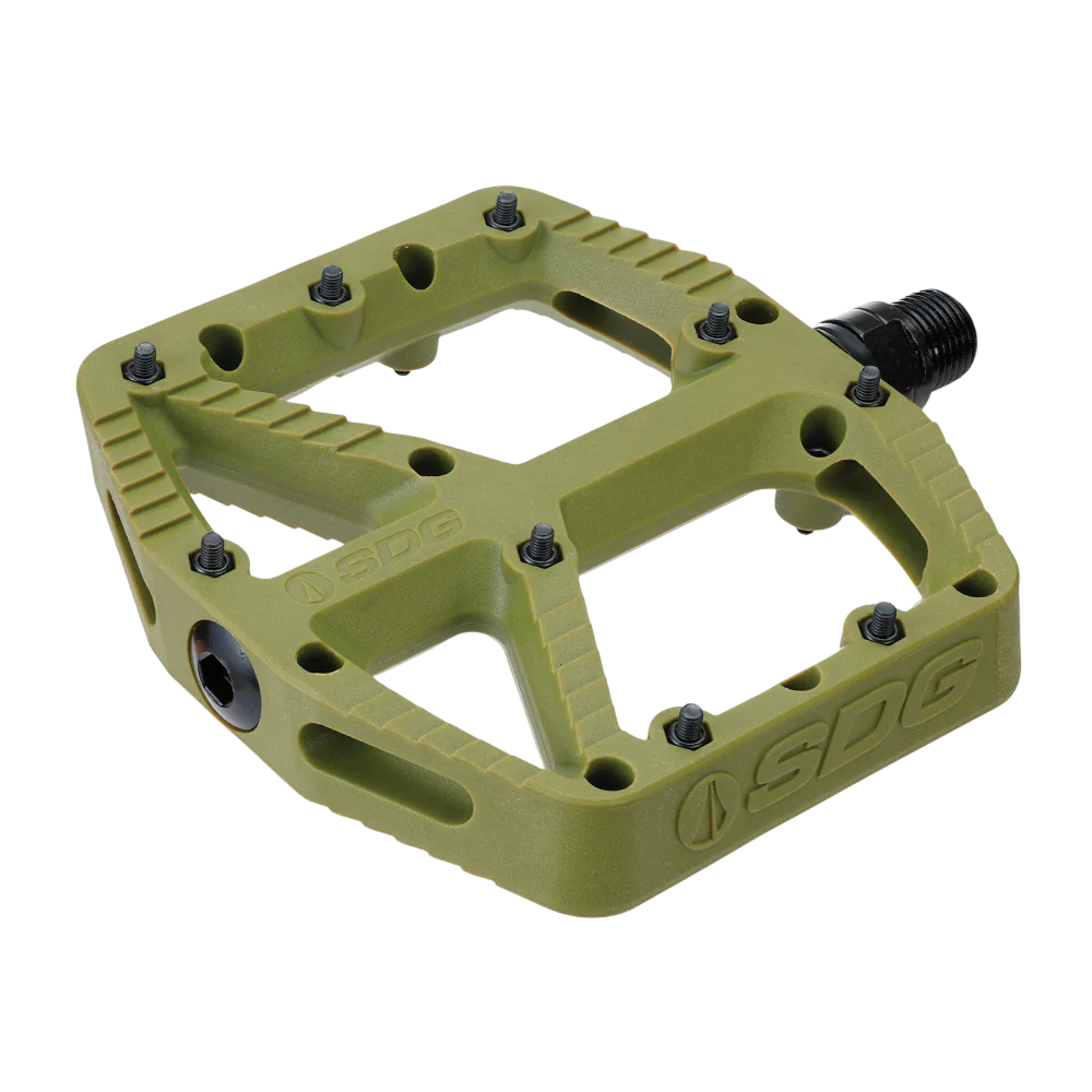 SDG COMP Composite Flat Pedals Green