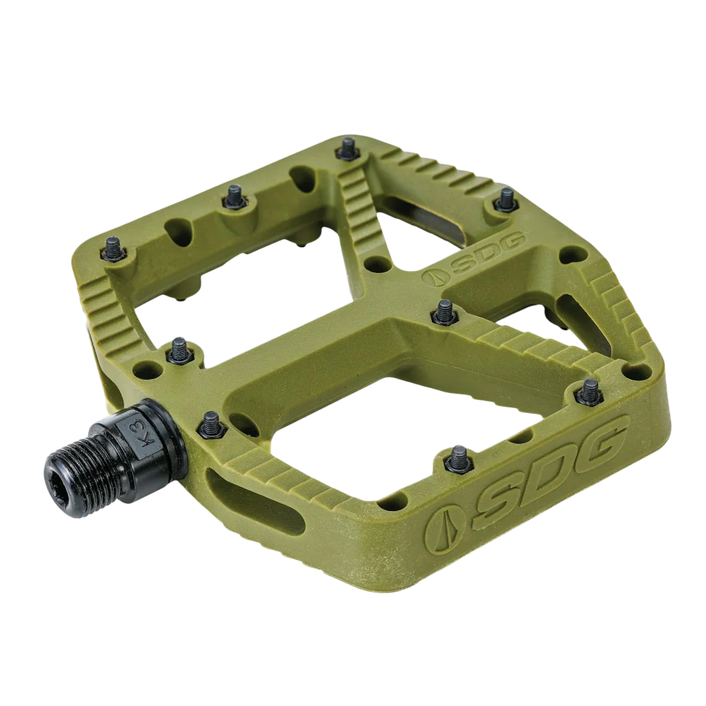 SDG COMP Composite Flat Pedals Green