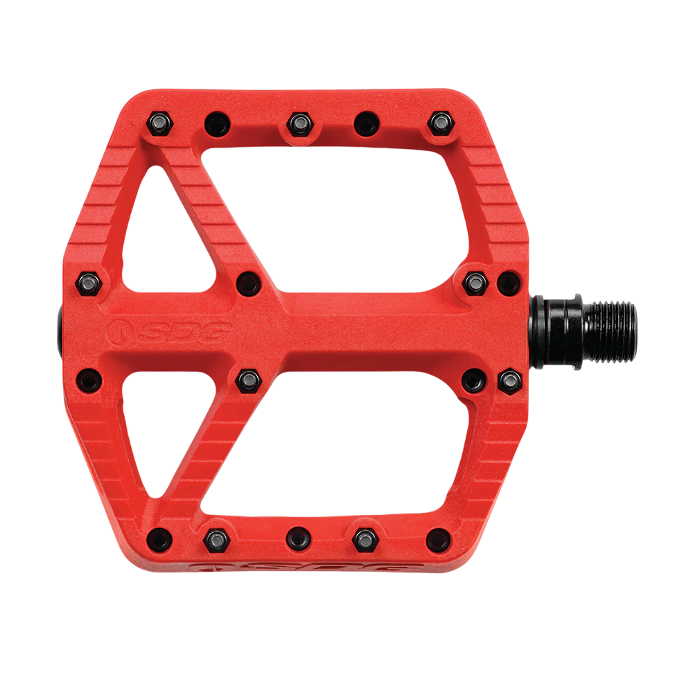 SDG COMP Composite flat pedals Red