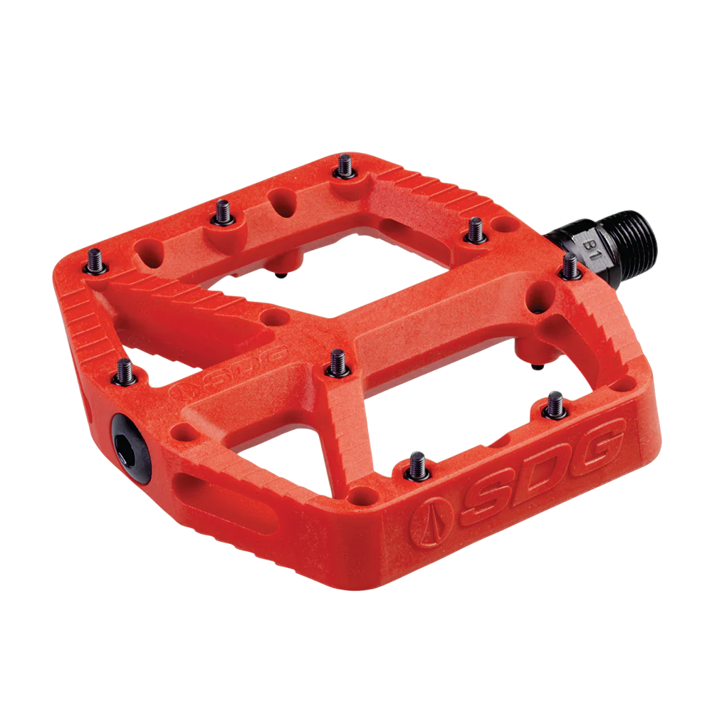 SDG COMP Composite flat pedals Red