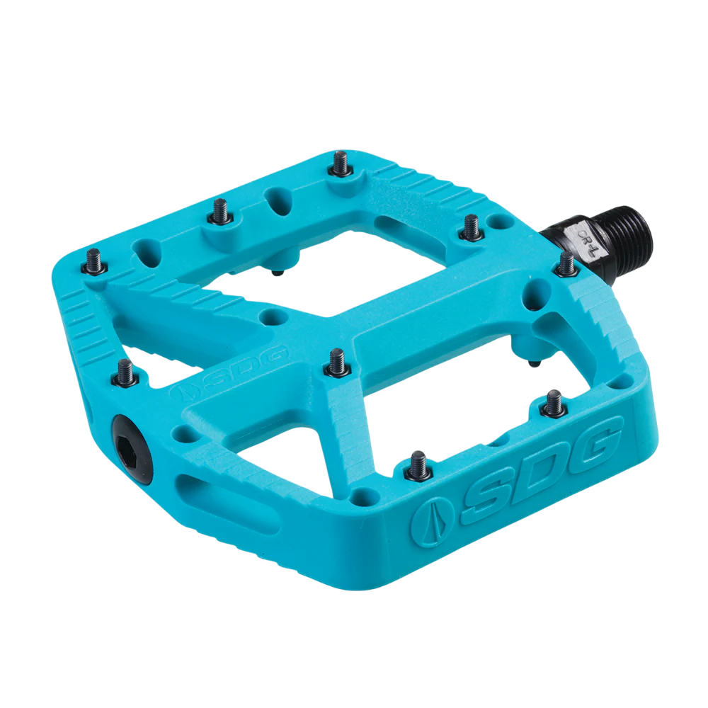 SDG COMP Composite Turquoise flat pedals