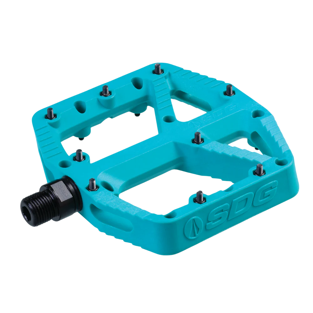 SDG COMP Composite Turquoise flat pedals