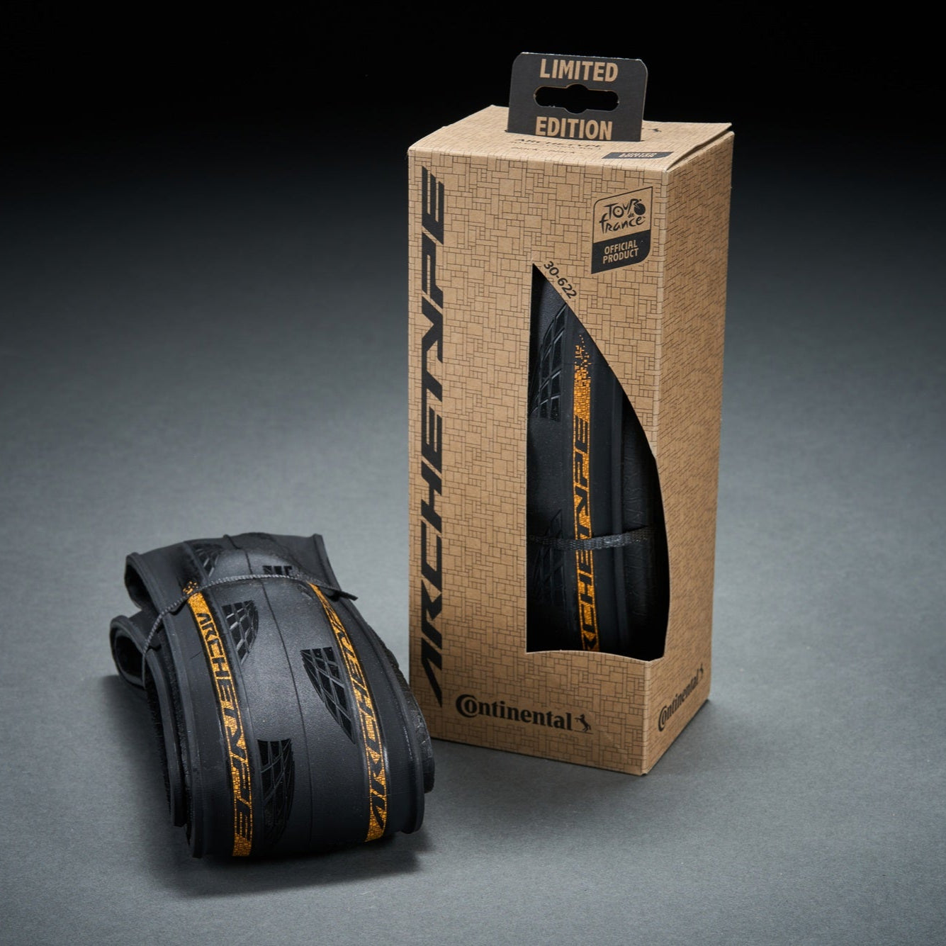 CONTINENTAL ARCHETYPE TDF 2025 700x30c Tubeless Ready Black Tire - Limited Edition