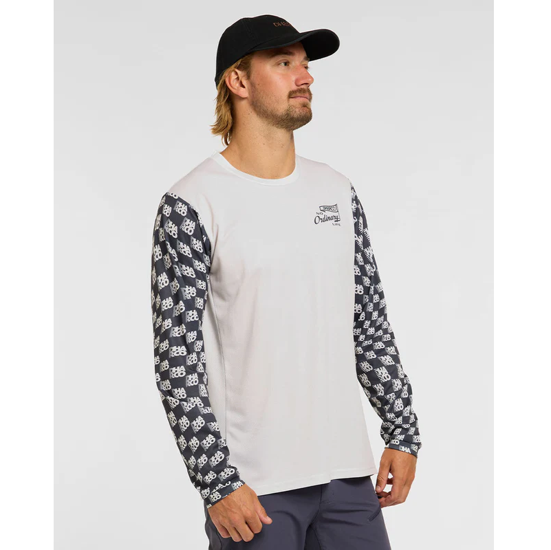 DHARCO GRAVITY OFFSET Long Sleeve Jersey White/Black