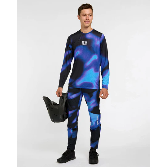 DHARCO RACE VORTEX Long Sleeve Jersey Black/Purple