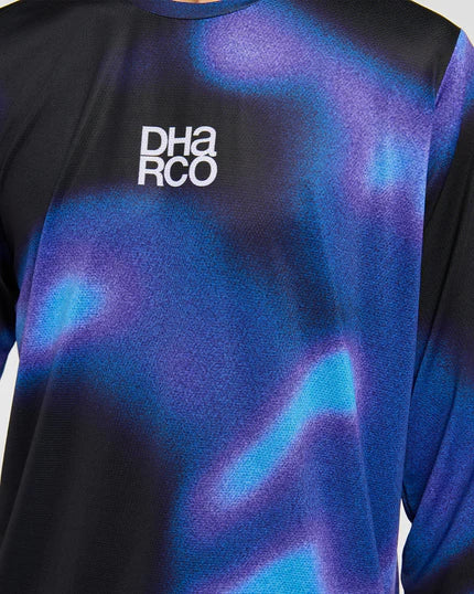 DHARCO RACE VORTEX Long Sleeve Jersey Black/Purple