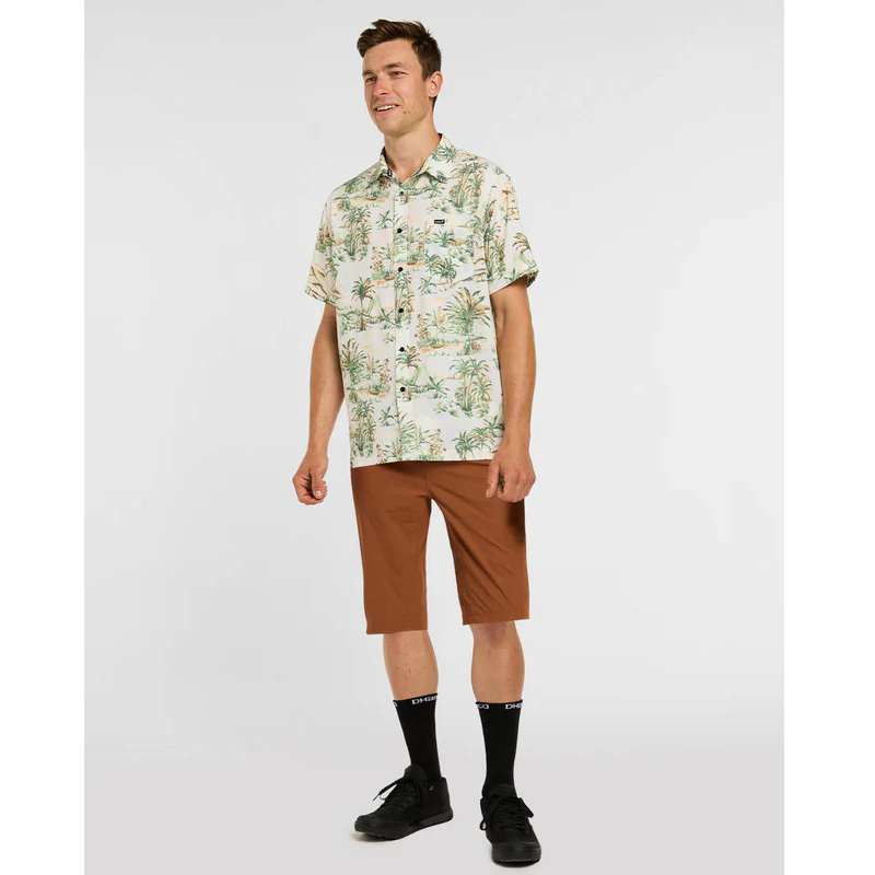 DHARCO TECH LOST Short Sleeve Shirt Beige/Khaki