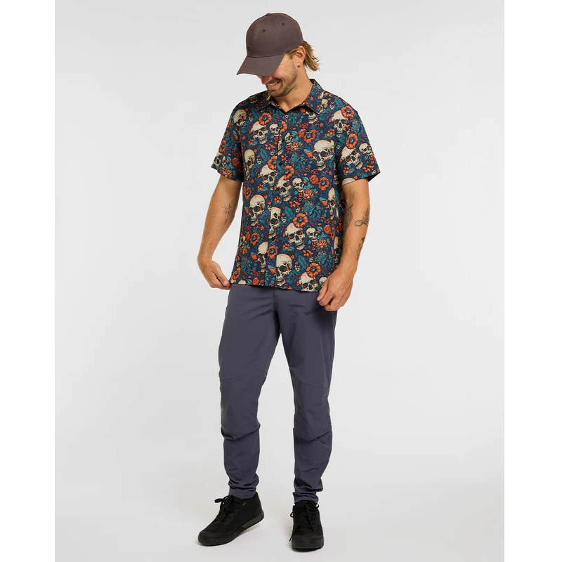 Shirt DHARCO TECH SKULLDUGGERY Short Sleeve Blue