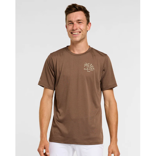 DHARCO TECH TEE HUSK Short Sleeve Brown Jersey