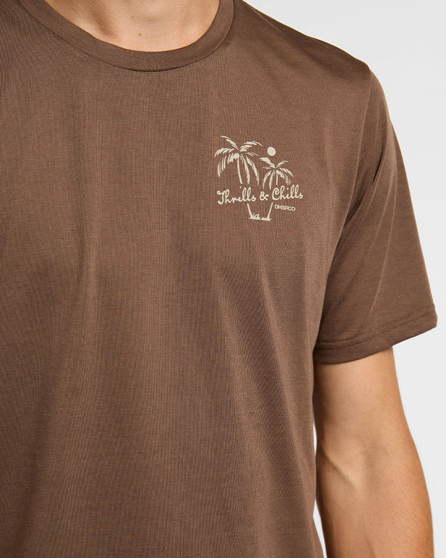 T-Shirt DAHRCO TECH HUSK Short Sleeve Brown