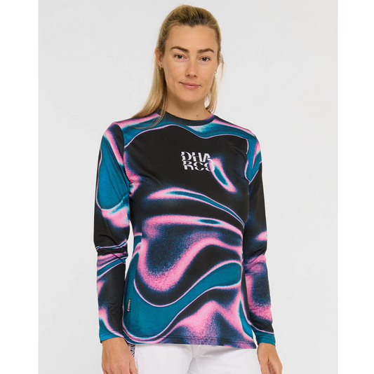 Women's DHARCO RACE AURORA Long Sleeve Jersey Black/Pink