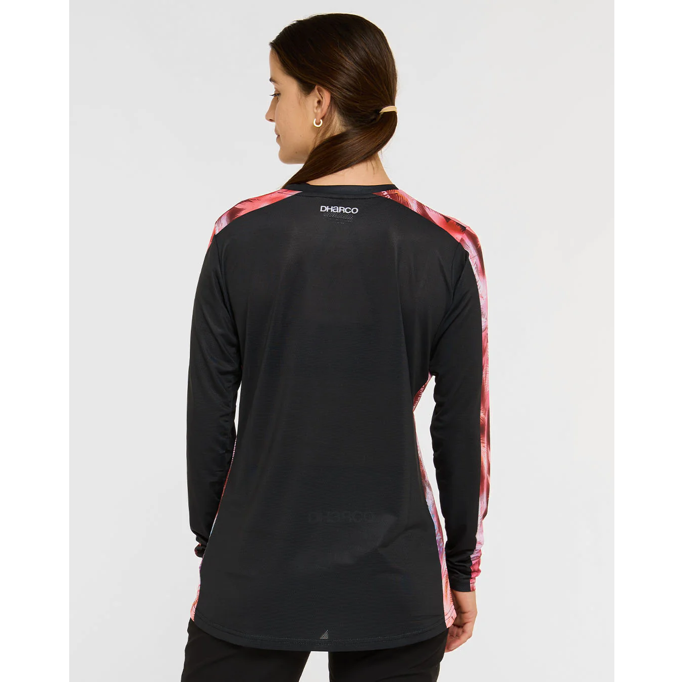 Women's DHARCO RACE NEBULA Long Sleeve Jersey Black/Pink