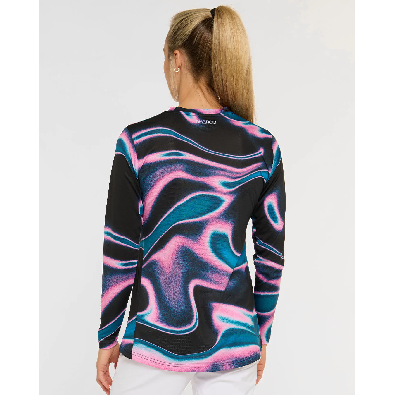 Women's DHARCO RACE AURORA Long Sleeve Jersey Black/Pink