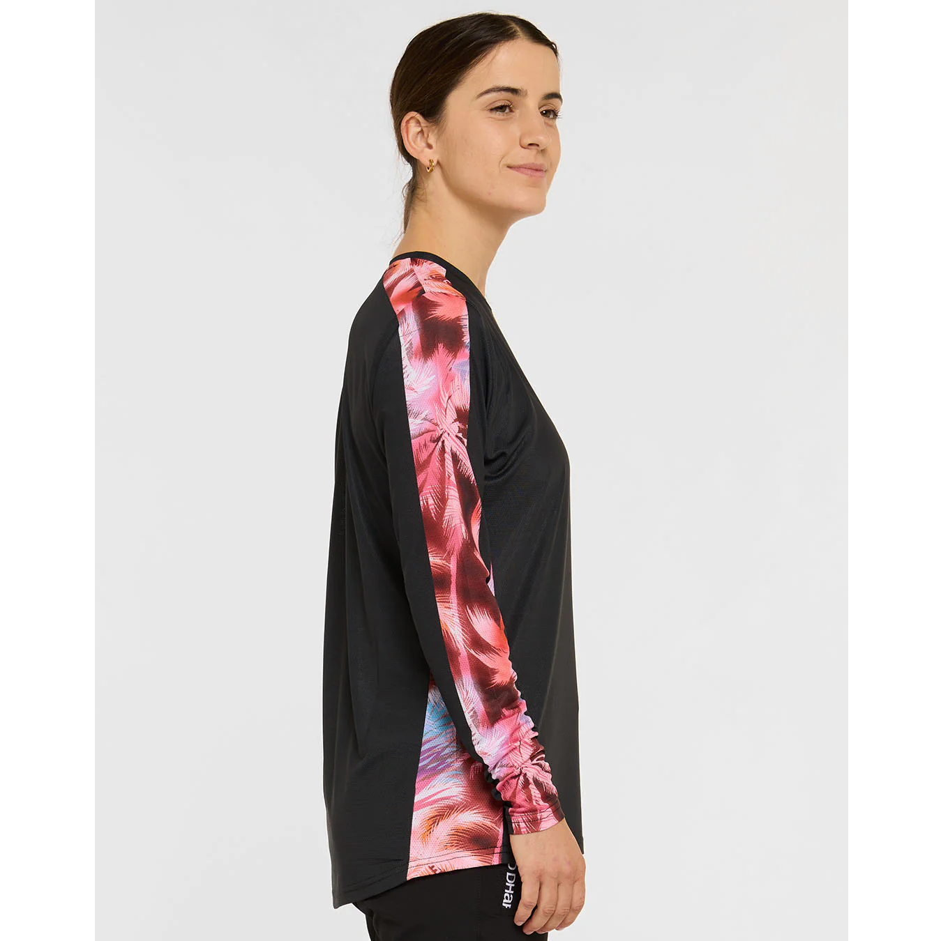 Women's DHARCO RACE NEBULA Long Sleeve Jersey Black/Pink