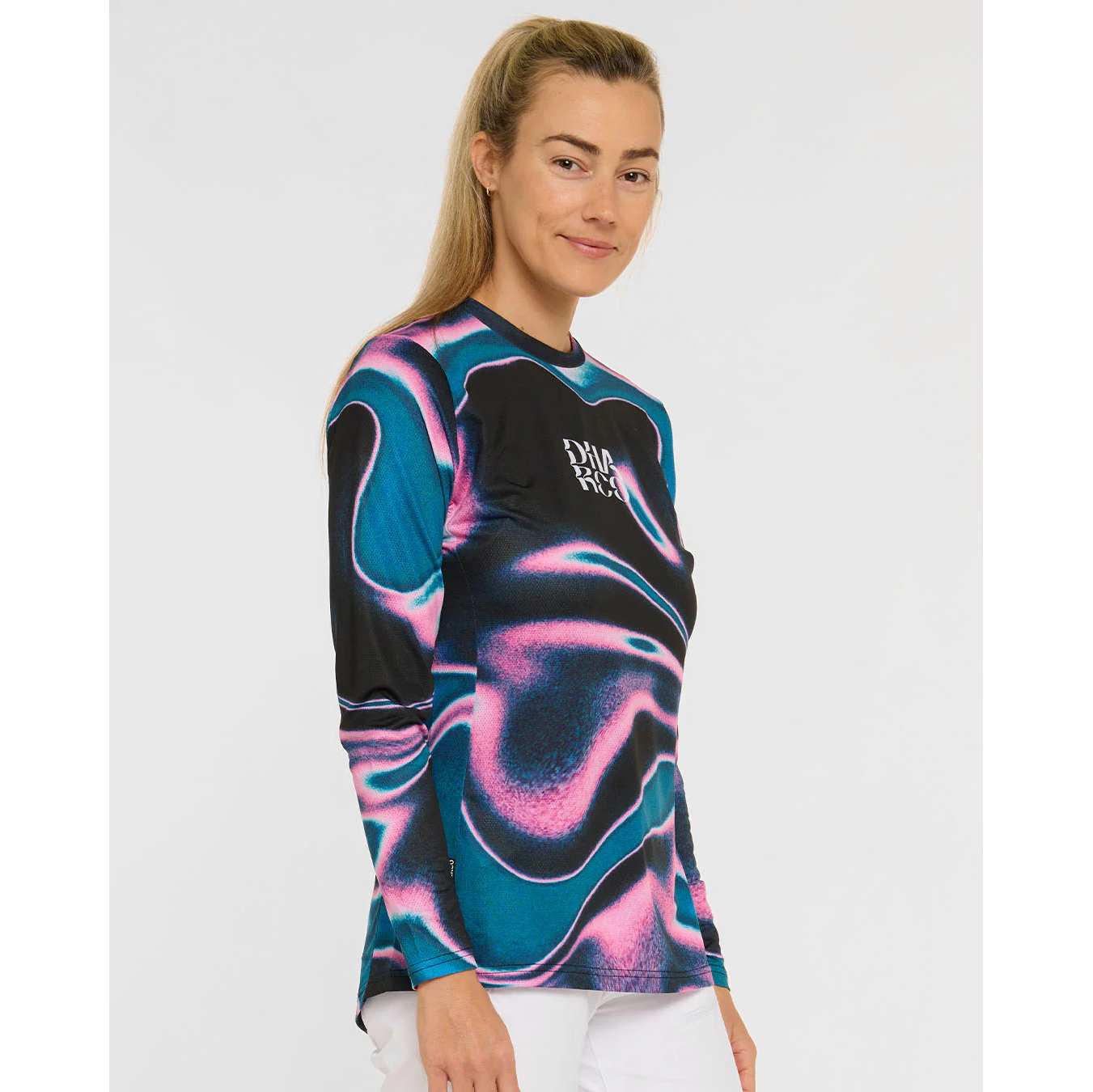 Women's DHARCO RACE AURORA Long Sleeve Jersey Black/Pink