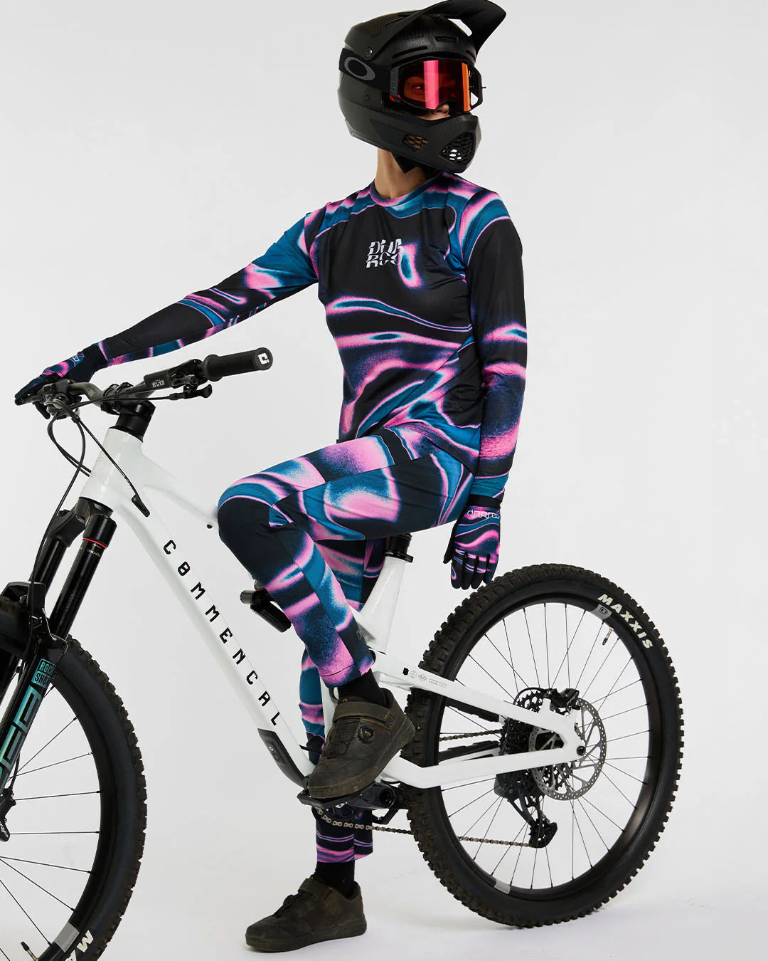 Women's DHARCO RACE AURORA Long Sleeve Jersey Black/Pink