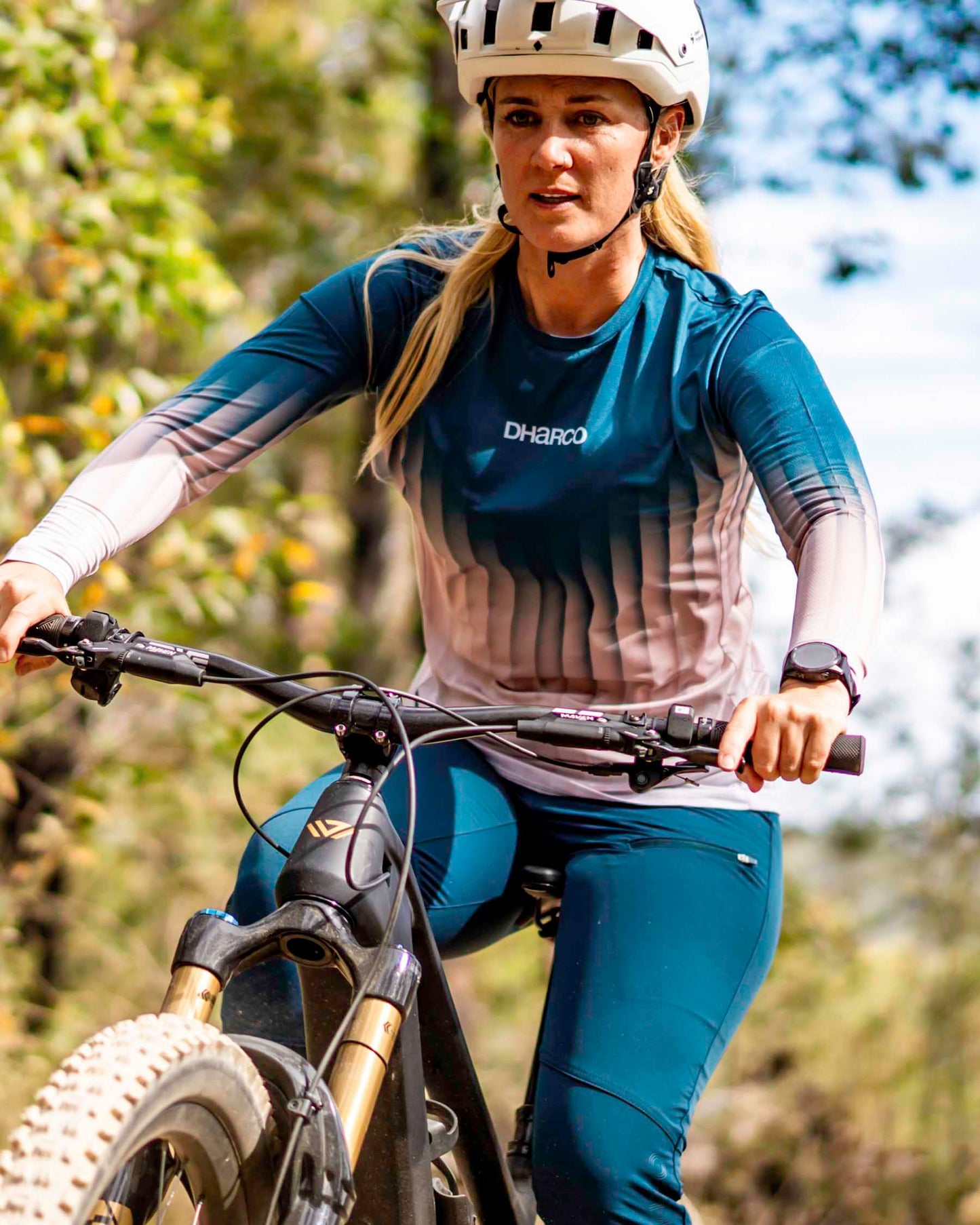 Women's DHARCO RACE DUSTY PRISM Long Sleeve Jersey Black/Pink