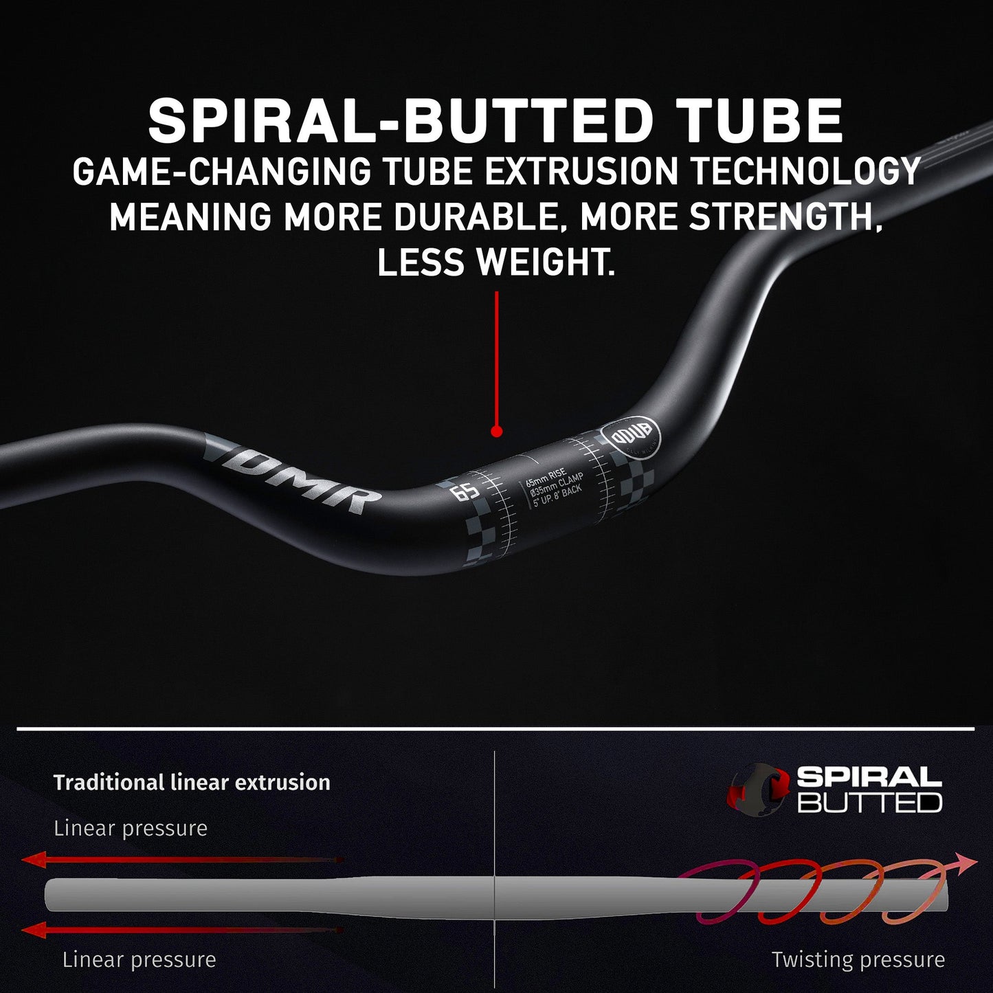 DMR ODUB Rise 65mm Handlebar 780/800mm Black